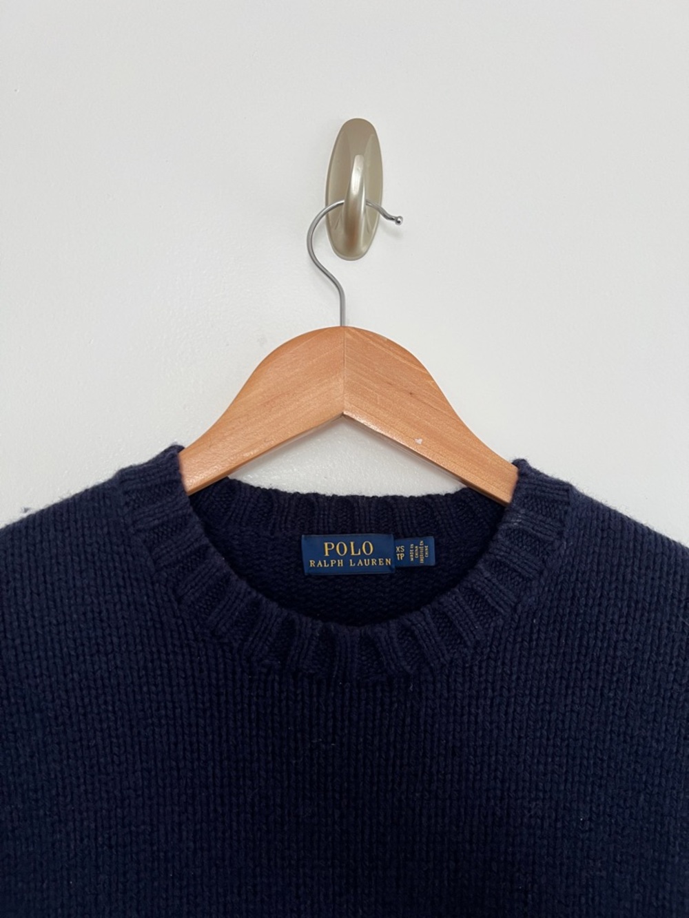 Polo Ralph Lauren American Flag Wool Cashmere Sweater Navy XS - Picture 4 of 7